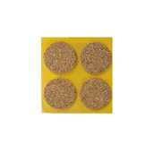 Zawiasy, okucia i inne akcesoria - Podkładka korkowa samoprzylepna Ø40 4 sztuki ANDPOL - miniaturka - grafika 1