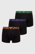 Majtki męskie - Emporio Armani Underwear bokserki 3-pack męskie kolor czarny - miniaturka - grafika 1