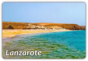 LANZAROTE - Plaża - Wyspa Kanaryjska - Hiszpania - Magnes na lodówkę - Magnesy - miniaturka - grafika 1