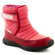 Buty dla dziewczynek - Buty dziecięce Puma Nieve śniegowce różowe 33 - miniaturka - grafika 1