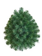 Sztuczne kwiaty - PODKŁAD SZTUCZNY FLORYSTYCZNY LIŚĆ POD WIENIEC WIĄZANKĘ 78x62 - miniaturka - grafika 1