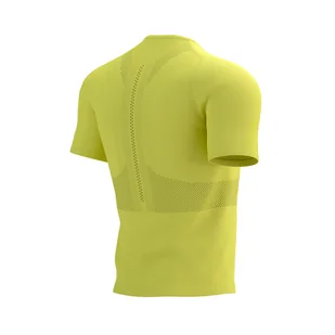 COMPRESSPORT Koszulka biegowa TRAIL HALF-ZIP FITTED SS TOP green sheen - Koszulki sportowe męskie - miniaturka - grafika 5