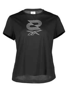 Reebok Koszulka w kolorze czarnym do biegania - Koszulki sportowe damskie - miniaturka - grafika 1