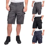 Spodenki damskie - Lee Cooper Classic Multi Pocket Cargo Heavy Duty łatwa pielęgnacja odzież robocza szorty, szary, 38W - miniaturka - grafika 1