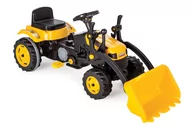 Jeździki dla dzieci - Artyk Traktor na pedały z łyżką żółty 1Y36RC 1Y36RC SAM ONE SIZE - miniaturka - grafika 1
