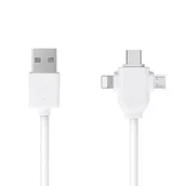 Kable USB - Libox Kabel USB 3w1 MicroUSB Lightnig Typ C LB0112 LIBOX - miniaturka - grafika 1