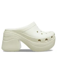 Klapki i japonki damskie - Klapki Crocs Siren Clog 208547 Beżowy - miniaturka - grafika 1