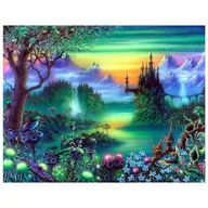 Malowanie po numerach - Norimpex Diamentowa mozaika Tajemniczy ogród 30x40cm 1006960 - miniaturka - grafika 1