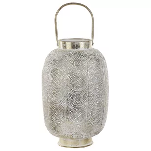 Beliani Lampion 40 cm metalowy złoty LANTAU - Lampiony i znicze - miniaturka - grafika 1