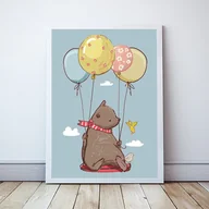 Plakaty - Plakat Fiku Miku Miś format A4 - miniaturka - grafika 1