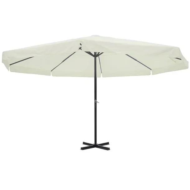 Parasol ogrodowy UV i deszczoodporny, biały, 3m x 500cm, aluminiowy