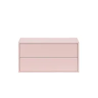 Szafki do salonu - Boxie 2-szufladowa szafka ścienna 40x80x37 cm różowa - miniaturka - grafika 1