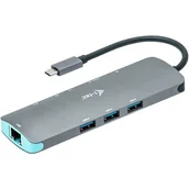 Gadżety USB - I-TEC I TEC I TEC USB C Metal Nano stacja dokująca 4K HDMI LAN + Power Delivery 100 W C31NANODOCKLANPD - miniaturka - grafika 1