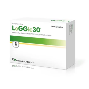 Pharmabest LOGGic30 30 kaps. - Układ pokarmowy - miniaturka - grafika 1