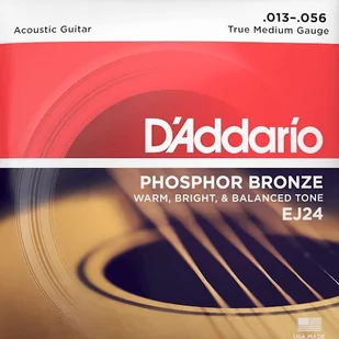 DAddario EJ24 13-56 Phosphor Bronze - true medium DADGAD tuning - Struny gitarowe  - miniaturka - grafika 1