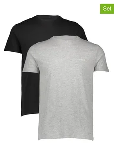 Pepe Jeans Koszulki (2 szt.) w kolorze szarym i czarnym - Koszulki męskie - miniaturka - grafika 1