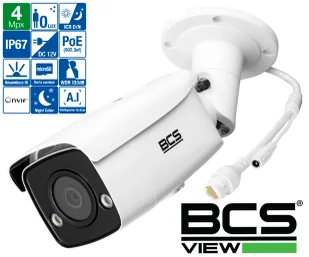 Kamera nocna BCS-V-TIP54FCL6-Ai2 4MPx NightColor 24h/7 Analityka IR60 MicroSD - Kamery IP - miniaturka - grafika 2