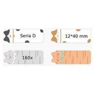 Papier do drukarek - Etykieta termiczna NIIMBOT Seria D (160 szt.) - miniaturka - grafika 1
