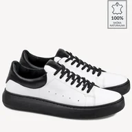 Półbuty męskie - BRILU półbuty Bayard białe - miniaturka - grafika 1