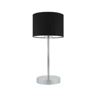Lampy stojące - Lampka nocna LYSNE Nicea, 60 W, E27, czarna/srebrna, 39,5x17,5 cm - miniaturka - grafika 1