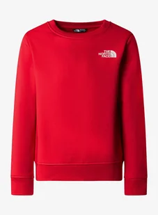 Bluza dziecięca The North Face Redbox Regular Crew - tnf red - Bluzy sportowe męskie - miniaturka - grafika 1