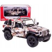 Samochody i pojazdy dla dzieci - 2018 JEEP WRANGLER CAMO OPEN TOP 1:34 ZABAWKA DLA DZIECI - miniaturka - grafika 1