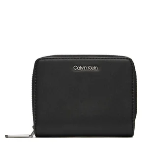 Mały Portfel Damski Calvin Klein Ck Must Z/A Wallet W/Flap Md K60K607432 Czarny - Portfele - miniaturka - grafika 1