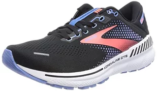 Brooks Damskie sneakersy Adrenaline GTS 22, czarne/błękitne jezioro, koralowe, 4,5 UK, Black Lake Blue Coral, 37.5 EU - Sneakersy damskie - miniaturka - grafika 1