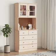 Kredensy - Kredens ALTA, 77x35x165 cm, lite drewno sosnowe Lumarko! - miniaturka - grafika 1