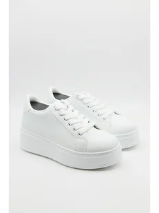 Bellucci Sneakersy w kolorze białym - Trampki damskie - miniaturka - grafika 1