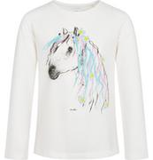 Bluzki damskie - Bluzka z długim rękawem dziewczęca dziecięca 122 bawełna Koń tęcza Endo - miniaturka - grafika 1