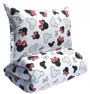 Pościel dla dzieci - Pościel myszka Minnie Mini Miki kokardki groszki 160x200 bawełniana dziecka - miniaturka - grafika 1