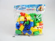 Zabawki konstrukcyjne - KLOCKI PLASTIKOWE HC-040 W WORKU - miniaturka - grafika 1