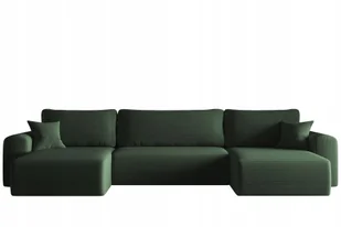 Sofa w kształcie U Capri narożnik tkanina Poso ciemnozielony - Narożniki Sofa w kształcie U Capri narożnik tkanina Poso ciemnozielony - Narożniki - miniaturka - grafika 1