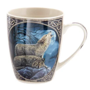 Lisa Parker Kubek z Porcelany Wyjący Wilk - Kubki - miniaturka - grafika 1