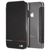 Etui i futerały do telefonów - Etui ochronne na telefon BMW BMTRBKI65PUCARTCBK do Apple iPhone Xs Max book czarny/black Carbon Tricolor Stripe - miniaturka - grafika 1