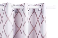 Zasłony - Zasłona GRANDI beżowy/złoty, 140x260 , 100% poliester - miniaturka - grafika 1