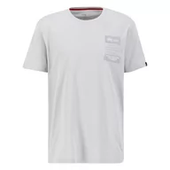Koszulki męskie - Koszulka Alpha Industries Patch T LF 136500666 - szara - miniaturka - grafika 1
