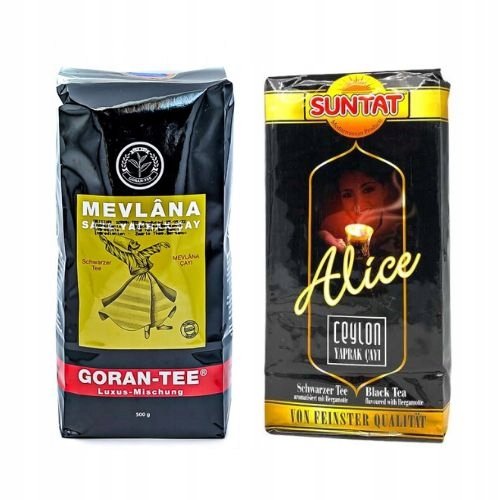 Herbata Mevlana 500g, Alice z bergamotą 500g zestaw herbat duży liść