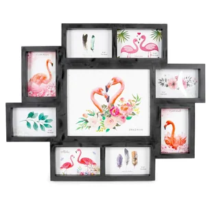 Ramka Gallery czarna 9 zdjęć - Ramki na zdjęcia - miniaturka - grafika 1