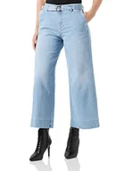 Spodnie damskie - Pinko Peggy Flare Denim Niebieski Stretch Dżinsy Damskie, Pjm_mycie Jasne Vintage, 24 - miniaturka - grafika 1