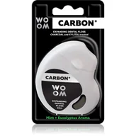 Nici dentystyczne - WOOM WOOM CARBON+ 30m - czarna nitka dentystyczna z węglem - miniaturka - grafika 1