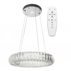 REA OSW-09473 KRYSZTAŁOWA LAMPA SUFITOWA LED APP1040-CP + PILOT - Lampy sufitowe - miniaturka - grafika 1