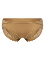 Majtki damskie - Calvin Klein Slipy Kobiety Sztuczne włókno beżowy|brązowy jednolity, S - miniaturka - grafika 1