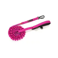 Smycze dla psów - Smycz dla psa z amortyzatorem JoQu® Ultra Strong Runners różowy - miniaturka - grafika 1