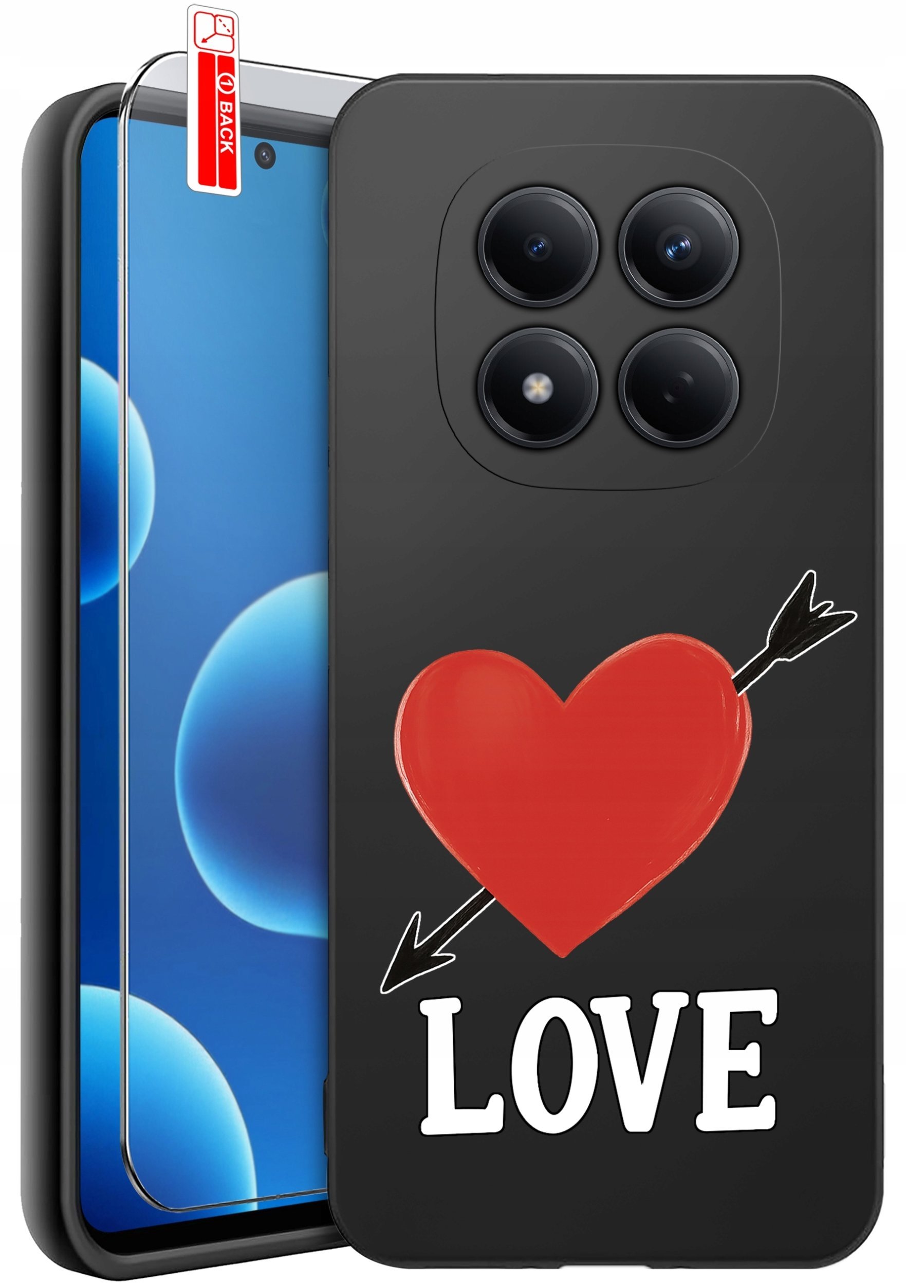 krainaGSM Etui Do Xiaomi Redmi Note 15 Pro 5G Wzory Silikonowe Matt Case + Szkło