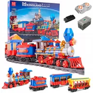 Elektroniczne nianie i monitory oddechu - Klocki RC: Sterowany Pociąg z Wagonami Mould King - miniaturka - grafika 1