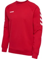 Bluzy męskie - BLUZA SPORTOWA MĘSKA CZERWONA BAWEŁNIANA HUMMEL GO R. XL - miniaturka - grafika 1