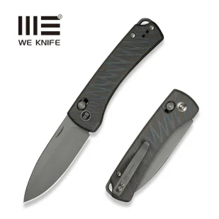 Nóż składany We Knife Nightblade Tiger Stripe Titanium, Gray Stonewashed CPM 20CV by Dutch Bushcraft Knives (WE22046-3) - Noże - miniaturka - grafika 1