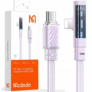 Mcdodo Szybki Kabel Kątowy Usb-C Lightning 36W 1,8M Fioletowy - Kable USB - miniaturka - grafika 1